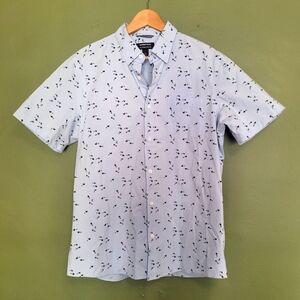 Nordstrom Tech-Smart Trim Fit Shirt – Orca & Diver Print (L)